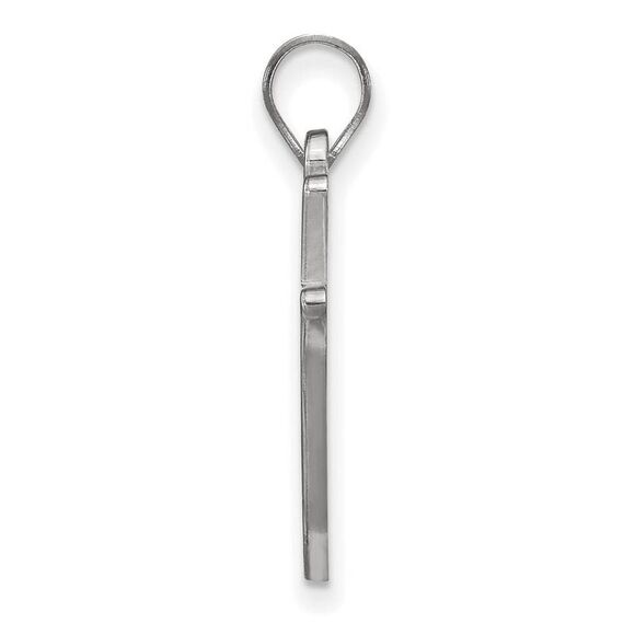 14k White Gold Southern U. Large Pendant